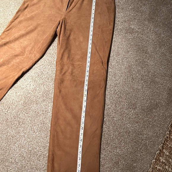 Vintage Tail Brand Tan 100% Suede Pants size 10 - Picture 7 of 8